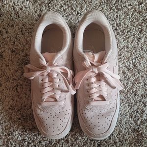 Nike Court Vision low sneaker light pink suede - Women's